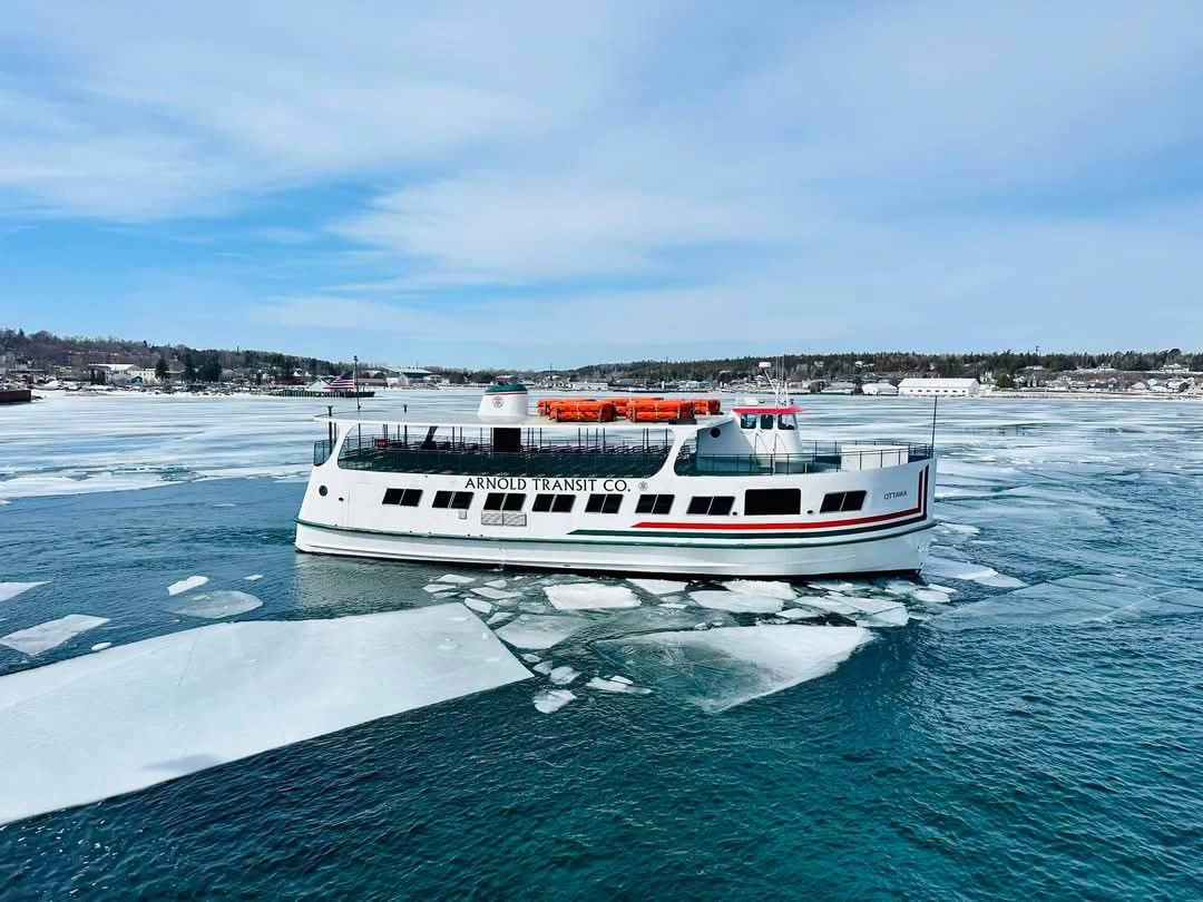 Winter Mackinac Island Ferry
